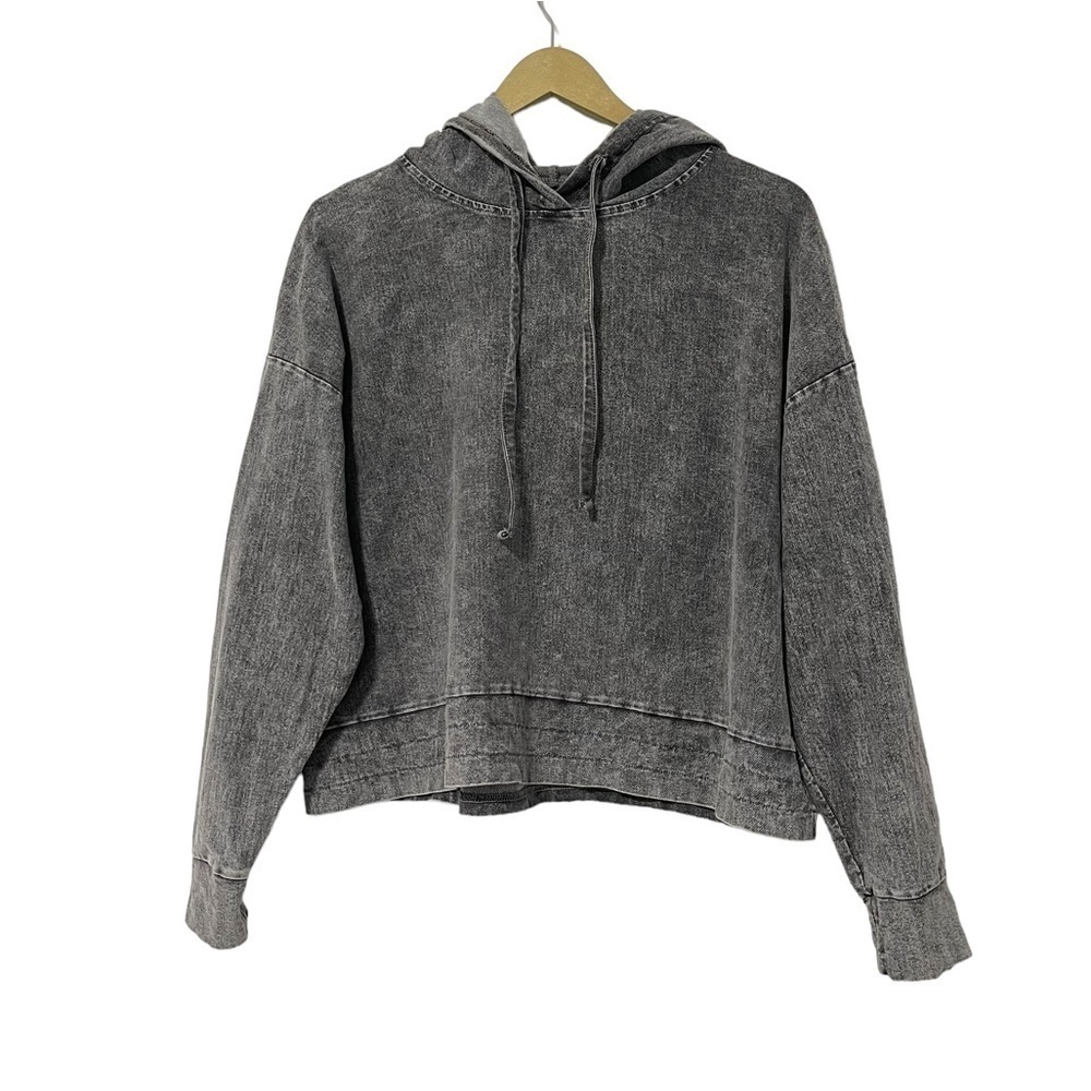 Blank NYC Gray Pullover Hoodie Size Medium‎ Neutral Outdoor Basic Grunge